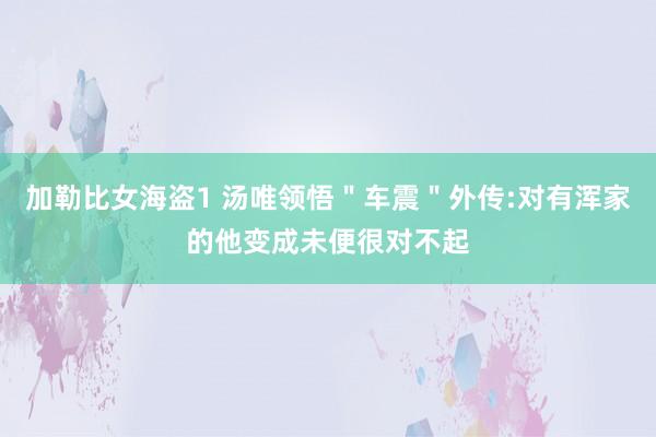 加勒比女海盗1 汤唯领悟＂车震＂外传:对有浑家的他变成未便很对不起